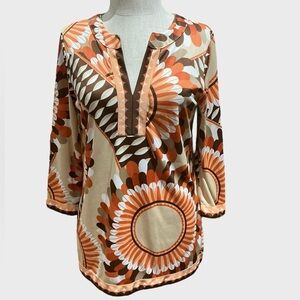 Rafaella Tunic Top 3/4 Sleeves Blouse